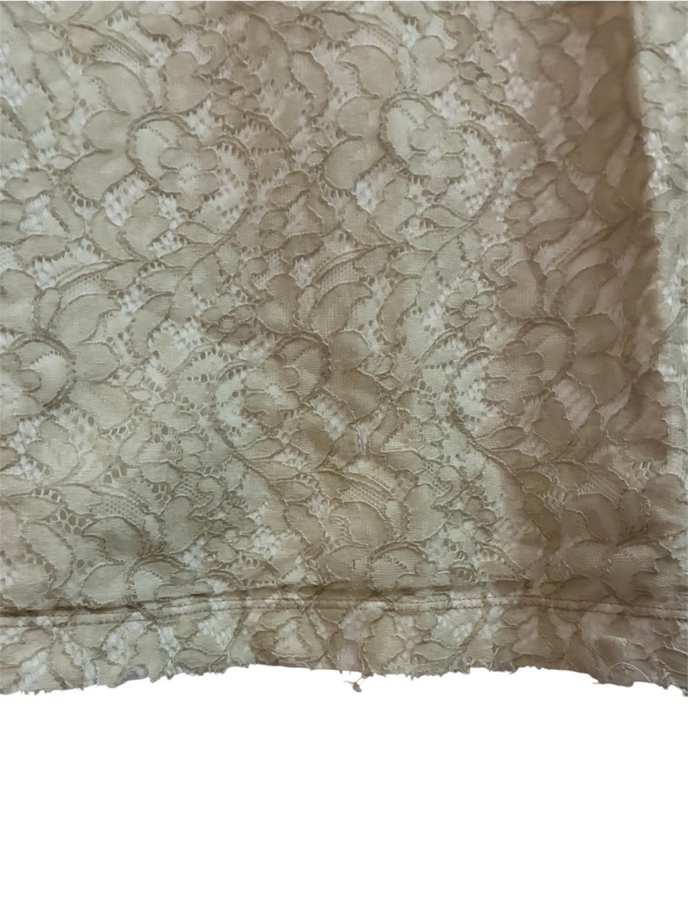 See By Chloe Floral Lace Overlay Tank Top Cream Beige Ivory Size 4 - Picture 5 of 12